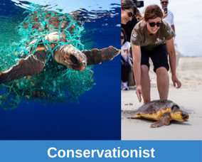 Scuba diving in the classroom, Conservationist